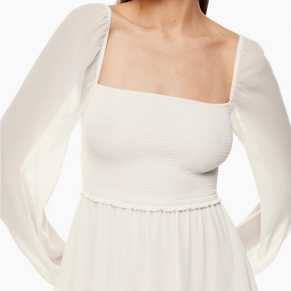ARITZIA | Wilfred Tempest Mini Dress in Light Birch/Bouleau Pale • XS/TP - Picture 5 of 13